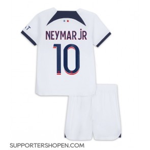 Paris Saint-Germain Neymar Jr #10 Bortatröja Barn 2023-24 Kortärmad (+ korta byxor)